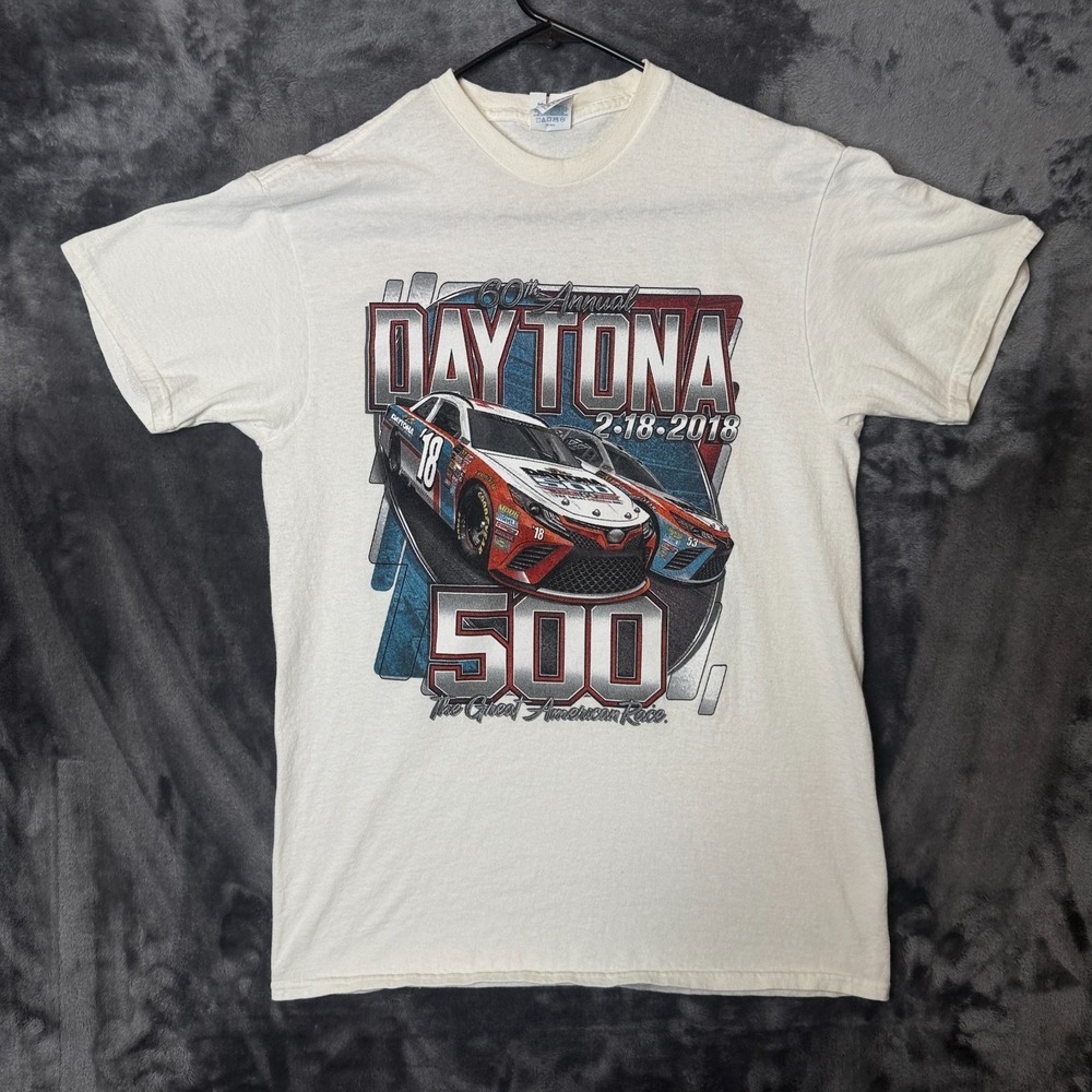 Daytona 500 60th Annual Racing Promo T-Shirt Size Medium Double Sided